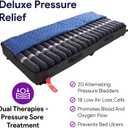ProHeal Low Air Loss Alternating Pressure Mattress - 36 x 80 x 8"- Cell On Cell Base - Pressure Mattress for Bed Sores with Comprehensive Digital Alarm - Air Mattress for Hospital Bed, 36" x 80" x 8" No Rails