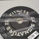 Fitvids 2" Olympic Bumper Plate Weight Plates with Steel Hub, 15LB, Pair