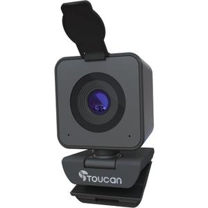 TOUCAN 1080P Webcam with Microphone,Clear Stereo Audio, Streaming Webcam, 115View Computer Camera,Plug and Play USB Webcam for Skype, Zoom, FaceTime, Hangouts, PC/Laptop/MacBook/Tablet