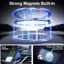 Magnetic for iPhone 14 Case with Invisible Stand, [10 FT Drop Protection] [Velvety Touch] Slim Translucent Matte Back Shockproof Phone Case for iPhone 14 6.1'', Blue