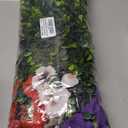 Artificial Faux Pansy Plastic Silk Flowers Fake Plants for Outdoor,6 PCS
