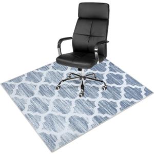 Anidaroel Office Chair Mat for Hardwood & Tile Floor, 48"x60" Desk Chair Mat for Home Office, Under Desk Rug for Rolling Chair, Non Slip Computer Chair Mat, Low-Pile Carpet Protector Rug