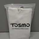 TOSMO Luxury Pillow Case Set of 2 - Cooling Viscose Derived from Bamboo, Oeko-TEX, Breathabl Silky Soft Pillow Cases with Envelope Closure (Queen, Classic White)