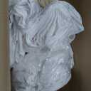 BIGTONE 12 Pack White Rectangle Tablecloth 60 x 102 Inch, Cross Ribbon Packing Reusable Table Clothes for 6 Foot Tables, Wrinkle Resistant Polyester Fabric Table Cover for Wedding, Party, Banquet