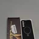 SKYLMW for Samsung Galaxy S25 Plus Case with Magnetic Invisible Stand [Compatible with Mag-Safe] Military Drop Tested [Full Camera Protection] Silicone S25 Plus Case for Women Men 6.7'', Black