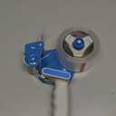 Pacific Mailer 2 Inch Tape Gun Dispenser with 2 Inch Carton Packing Tape, Lightweight Industrial Side Loading Tape Dispenser - Blue