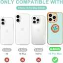Hython for iPhone 16 Pro Max Case with Ring Stand, 360 Rotatable Ring Holder Magnetic Kickstand, Plating Rose Gold Edge Soft Cover Protective Phone Case for iPhone 16 Pro Max 6.9", Mint
