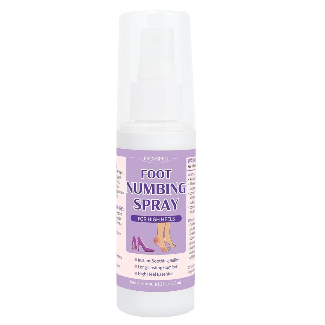 Foot Numbing Spray for High Heels, Numbing Spray for Feet, Numbness Relief Mist for Feet for Calms Burning Sensation and Reduce Discomfort from Long Standing and Walking (2 FL OZ)