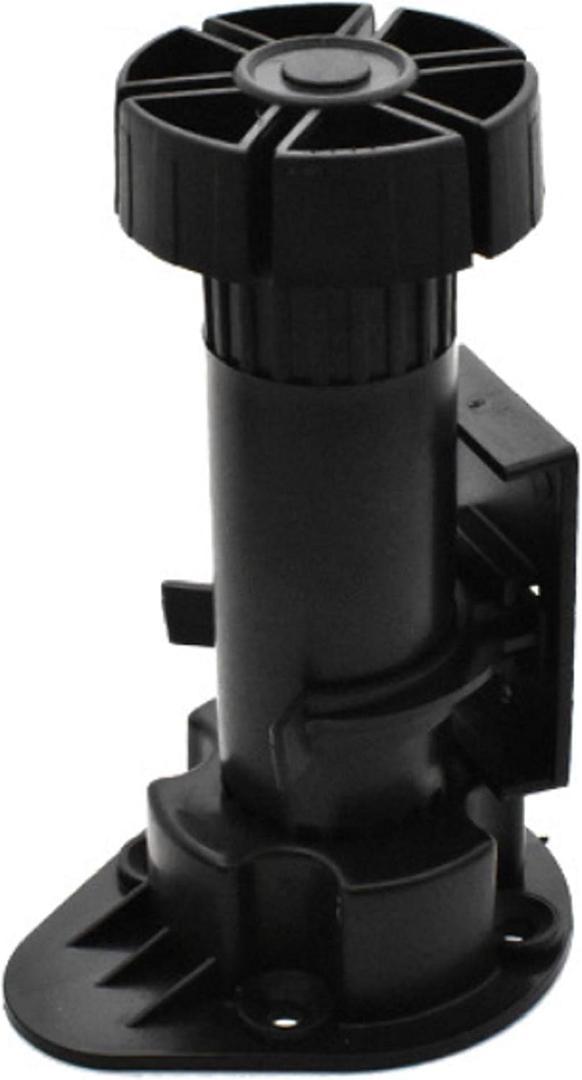 12 Pack Black Cabinet Leveler Legs Adjustable Furniture Legs Adjusts from 3-7/8" to 5-1/8", for Furniture, Cabinets Ect
