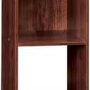 ClosetMaid Cubeicals 4 Cube Storage Shelf Organizer Bookshelf, Stackable, Vertical or Horizontal, Easy Assembly, Wood, Dark Cherry Finish