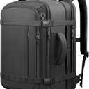 Roomy Carry On Backpack with LifetimeWarranty, Expandable Large Capacity Travel Backpack with USB Cable Port,Fits18.4" Laptop,Water Resistant Anti Theft Carry on Laptop Backpack,Flight Approve,Black