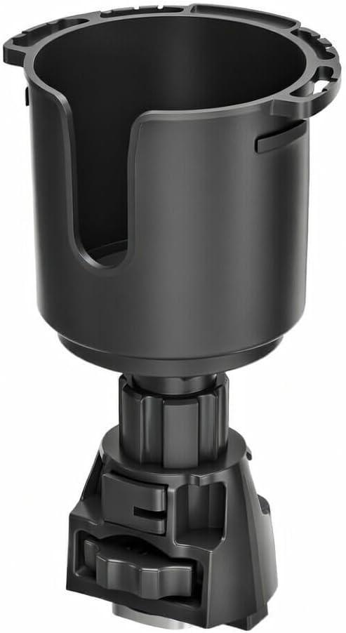 Fishing Kayak Cup Holder Track Mount  Multi-Functional Anti-Spill Non-Slip Drink & Tool Holder with SelfLock Adapter, Gear Storage for Kayak Rail. (Medium)