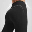 BALEAF Women 8" Biker Shorts with Pockets, High Waisted Workout Short Tummy Control Yoga Gym Spandex Running Volleyball (Black, XXXL)