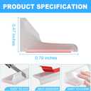 Duzzy Shower Threshold Water Dam Guard, Silicone Rubber Shower Door Bootom Seal Strip for Walk in Shower (39 Inch, Clear)