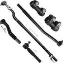 SCITOO 6pcs Suspension Kit 2 Outer Tie Rods 2 Inner Tie Rods 2 Adjusting Sleeve fit 4WD 2000-2005 For Ford Excursion 1999-2004 for F-250 F-350 Super Duty DS1438 DS1439 ES3426S ES3427T ES3423 4WD