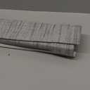 Sun Zero Seraphina Textured Total Blackout Cordless Roman Shade, 33" x 64", Gray