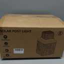 VIODAIM Solar Post Cap Lights 4x4 5x5 6x6, Waterproof Firefly, 8-Pack
