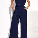 PRETTYGARDEN Women 2 Piece Lounge Sets 2026 Casual Summer Outfits Cap Sleeve Strappy Crop Tops Wide Leg Pant Tracksuit, L