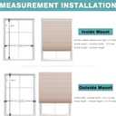 Blackout Cordless Cellular Shades for Windows,Honeycomb Blinds with Thermal Insulation,UV Protection,Child Safe,Privacy Light Control,Easy to Install,24" W x64 H,Beige.