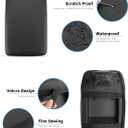 INTGET for 2026 Honda Accord Accessories Center Console Armrest Cover 2023 2024 2025 Leather Arm Rest Box Lid Middle Console Seat Cover Protector(Black Stitches,2023+)