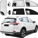 ZATOTOO Car Window Shade for Toyota RAV4 2019-2024, Privacy & UV Protection | Heat Insulation, 7 Packs for Full Privacy Protection, 2-in-1 Dual-Layer System, Breathable Mesh, Baby Naps,Camping & Car Rest