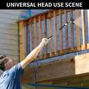 3 x 2 Pieces Airless Spray Gun Universal Rotary Joint Multi Angle 7/8 ''F-7/8''M Rotary Joint for Airless Paint Spray Gun Swivel Joint (Gray)