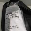 AHOLON Outdoor Projector Screen with Stand - 120 inch Portable Projector Screens Indoor Outdoor Projector Screen 16:9 4K HD Outdoor Movie Screen with Carry Bag,Home Theater Projector Bags & Cases