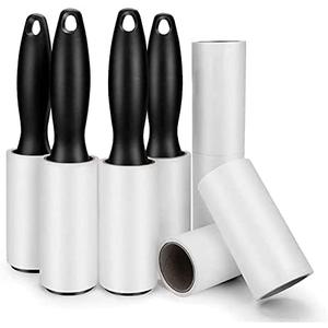 480 Sheet Extra Sticky Lint Roller - Pet Hair Remover for Clothes - 4 Handles + 8 Refills Pack