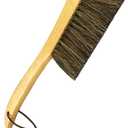 Counter Brush for Furniture Patio Woodworking Drafting Cleaning, Wooden Handle with Horsehair Bristle Bench Brushes, 13 Inches Hand Broom