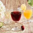 Patelai Set of 4 Water Goblet, 16 oz Clear Drinking Glasses Bulk Dishwasher Safe, Stemmed Water Glass for Juice Wine Beer Tea Sangria Cold Beverages, Reusable Glassware for Home Party Restaurant