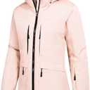 GEMYSE Women's Ski Jacket Waterproof Winter Snow Coat Warm Hooded Windbreaker Snowboarding Windproof Rain Jacket (X-Large)