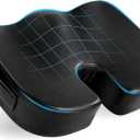 Luxury Seat Cushion, 3 Inch Thick Memory Foam for Pressure Relief, Sciatica, Tailbone Pain & Back Pain Relief, Multi-Use for Bleachers, Car, Gaming, Office Chair