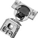 Ravinte 2 Pack 1 Pairs 1-1/4 inch Overlay Soft Close Hinges for Kitchen Cabinet Hinges Satin Nickel Hidden Hinges Stainless Steel Concealed Hinge self Closing