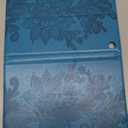 for Kindle Fire Max 11 Case - Embossed Lace PU Leather Flip Folio Tablet Case with Elastic Band & Card Slots/Holder, Multi-Angle Viewing Stand Cover, Blue