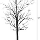 Nearly Natural 5ft Pre-Lit Black Twig Halloween Tree with 240 LED Lights