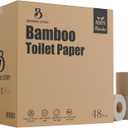 Bamboo Story, Bamboo Toilet Paper Unbleached, 48 Rolls, 3 Ply and 300 Sheets Bamboo Toilet Tissue - FSC Certified, Biodegradable, Chemical Free, Plastic Free, BPA Free, Septic Safe Toilet Paper