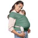Boba Baby Wrap Carrier  Original Baby Sling Carrier for Newborns (735 lbs), Soft, Secure, Hands-Free & Ergonomic, Ideal for Comfortable Bonding, New Parents (Sage Green)