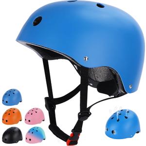 Kids Bike Helmet, Toddler Helmet for Youth Boys Girls, Adjustable Fit & Lightweight, Multi-Sport Safety for Skateboard Skating Bicycle Scooter Cycling, Medium