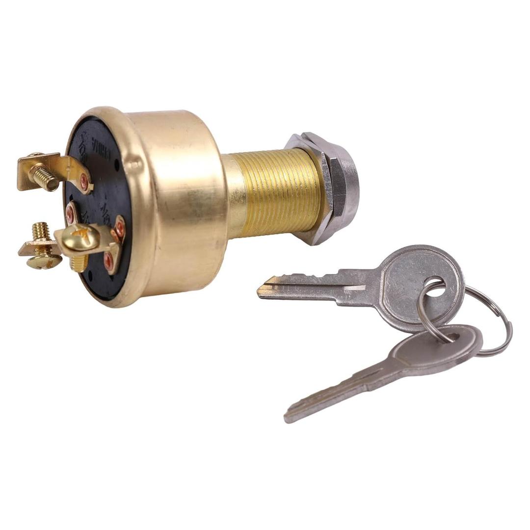 ZTUOAUMA 3-Terminal 12V 15A Heavy Duty Ignition Starter Switch MP39060-1 50-11621 Universal for Sierra Boats Marine Engines Cole Hersee M550 M550BPBX M550BX Replace Seachoice Switch