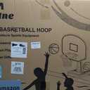 Pool Basketball Hoop, 34"x34"x42.2" Oversized Pool Toys with 2 Balls/Nets/Pump for Poolside Water Basketball Game, Pool Basketball Goal for Inround Pool & Deck - Swimming Pool Games for Kids Adults