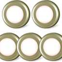 STAR-SPANGLED 3 Pack 2.8 Push Tap Lights, Stick on Touch Puck Lights AAA Battery Operated, LED Sticky Button Lamps for Classroom, Kitchen, Under Cabinet, Closet (Golden, Warm White)