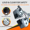 Dual Track Horn Assembly With Bracket Waterproof Compatible with Ford F250 F350 F450 F550 2008-2010 E150 E250 E350 E450 2005-2014 12V 410Hz Replace OE 8C2Z-13832-C 8C2Z13832C