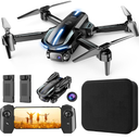 Drone with Camera for Adults Beginners Kids, Fun 1080P Foldable Mini Drone for Exciting Indoor Outdoor Play, RC Quadcopter with 2 Batteries, One Key Start, Easy to Fly, Altitude Hold, 3D Flips