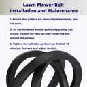 Leego Deck Belt Compatible with Troy Bilt 1769767 33 Inch Wide-Cut Walk Behind Mower 34089 34089C 34342 34343 34356 34363 34071 34073 34075 34087C 34089C 34343