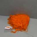 Short Afro Curly Mad Hatter Cosplay Wigs Halloween Party Costume for Women Men with Eyebrow(Light)