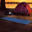 Foam Sleeping Pad for Camping - 1.25-Inch-Thick Waterproof Sleep Pad with Carry Straps for Cots, Tents, or Sleepovers by Wakeman Outdoors (Black)