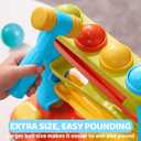 lalalark Ball Drop Toy for Toddlers, Track Stacking Learning Pound a Ball with Hammer, Early Developmental Montessori Toy, Birthday Gift for Boys & Girls Age 18M+ 2 3 Year Old Baby Kids