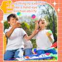 Jenaai 100 Pcs 45 mm/1.77 Inch Bouncy Balls for Kids, Large Rubber High Bouncing Balls in Bright Assorted Multi Colors Bulk for Birthday Party Favors Easter Classroom Carnival Prizes Gift