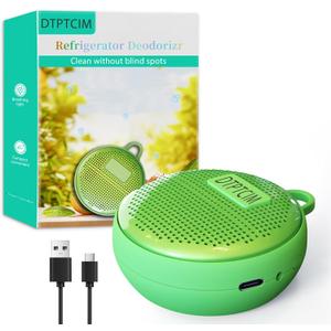 Refrigerator Deodorizer Odor Eliminator, Last for 10 Yeas Fridge Deodorizer Compact Fridge Freshener Deodorizer More Effective Than Baking Soda Bamboo Air Purifying Bags, Green