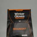 rivmount Winter Gloves Women Men, Cold Weather Touch Screen Liner Glove, Windproof 3-Layers, for Running, Cycling, Biking, Hiking, Driving (Medium, Black) Small